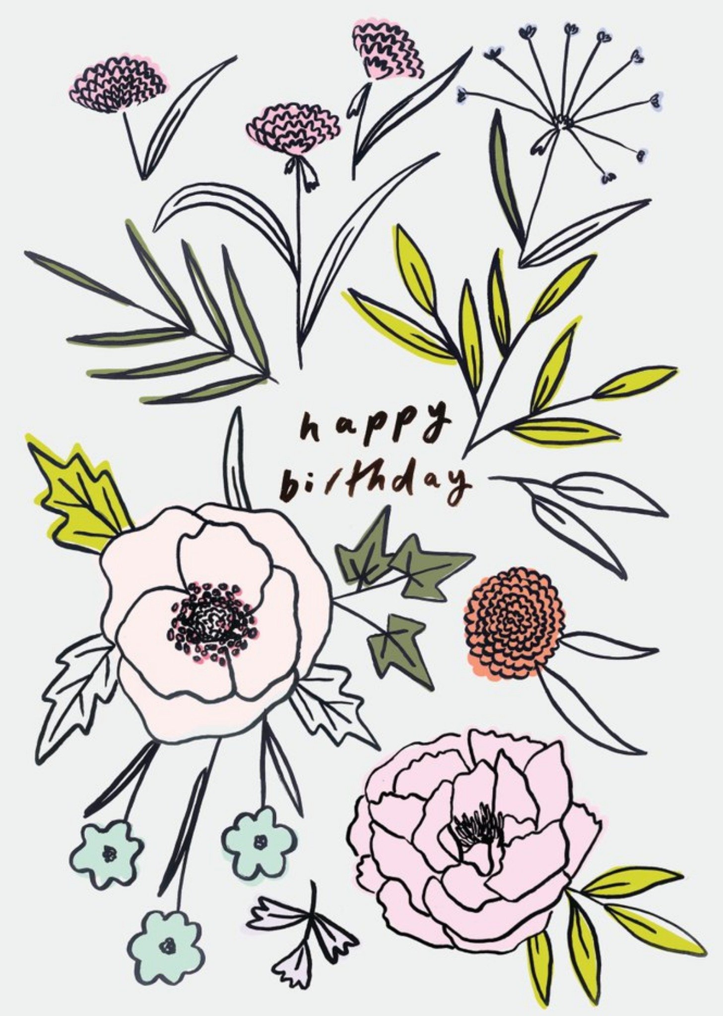 Chloe Turner Happy Birthday Floral Card Ecard