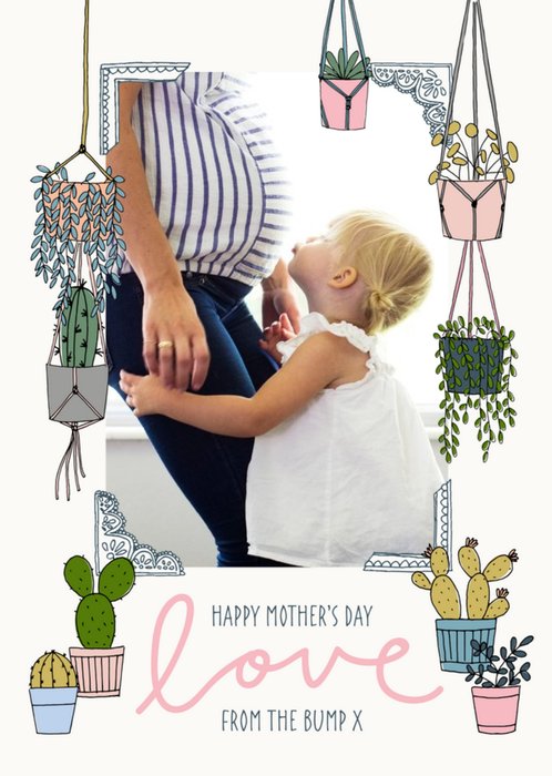Mother's Day card - from the bump - photo upload plants