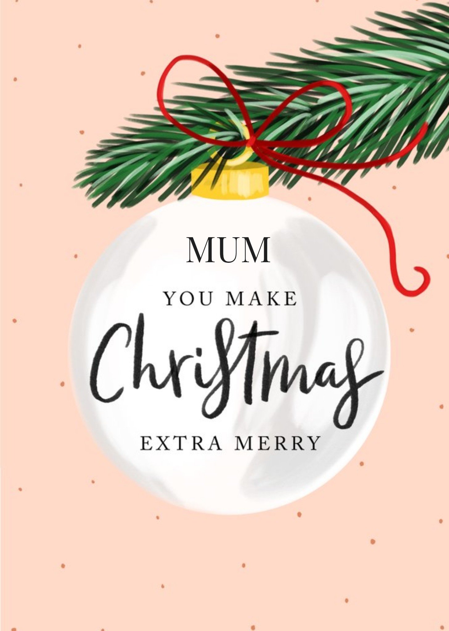 Okey Dokey Design Christmas Wishes You Make Christmas Extra Special Personalised Christmas Card Ecar