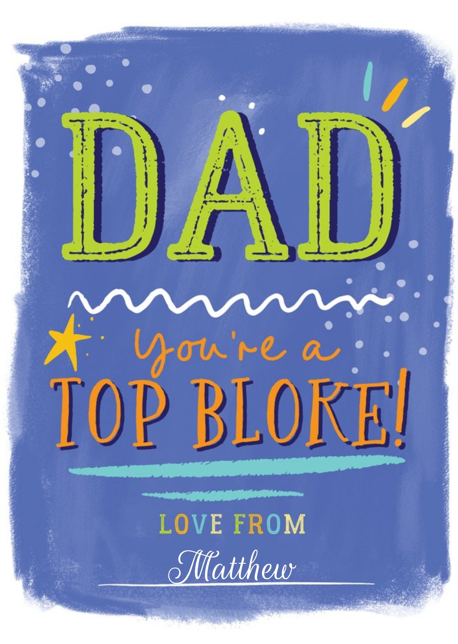 Christie Williams Colourful Father's Day Card Ecard