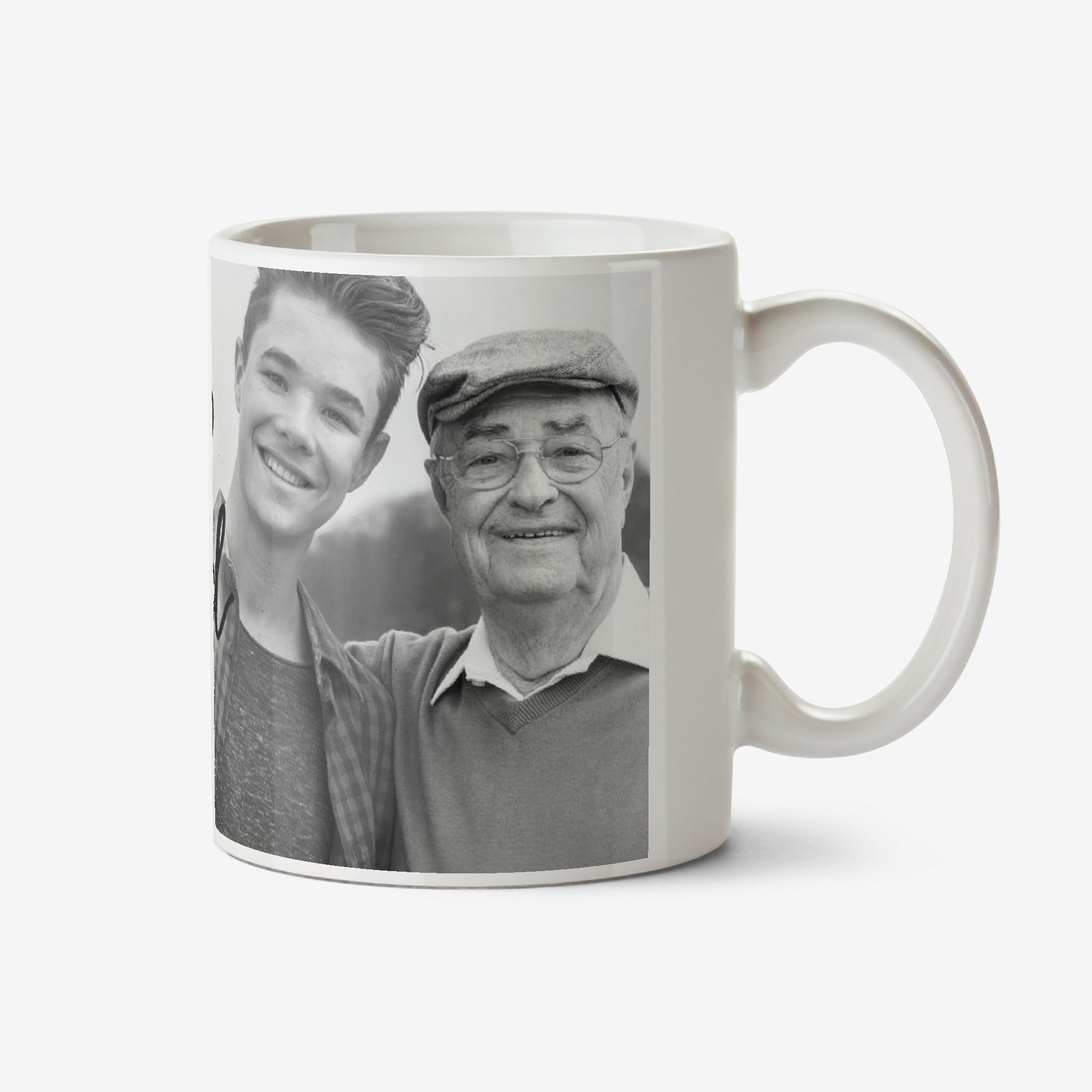 Moonpig Love You Grandad Black And White Photo Upload Mug Ceramic Mug