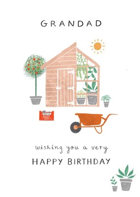 Illustrated Gardening Birthday Card