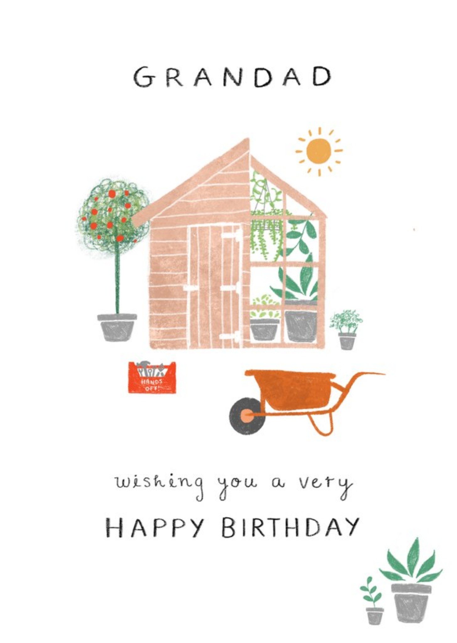 Illustrated Gardening Birthday Card Ecard