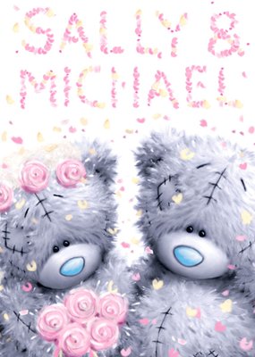 Me To You Tatty Teddy Personalised Wedding Card