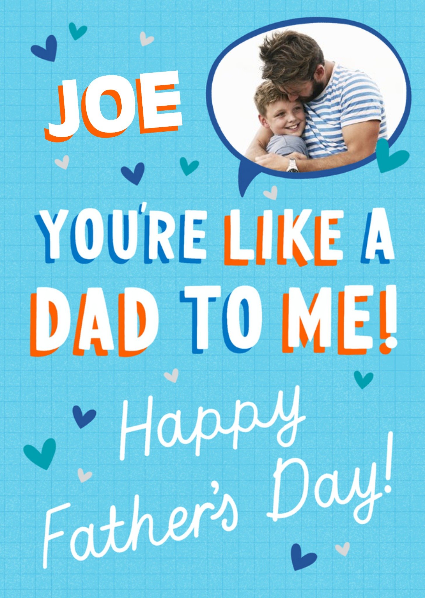 Moonpig Cute Illustration You're Like A Dad Photo Upload Father's Day Card Ecard
