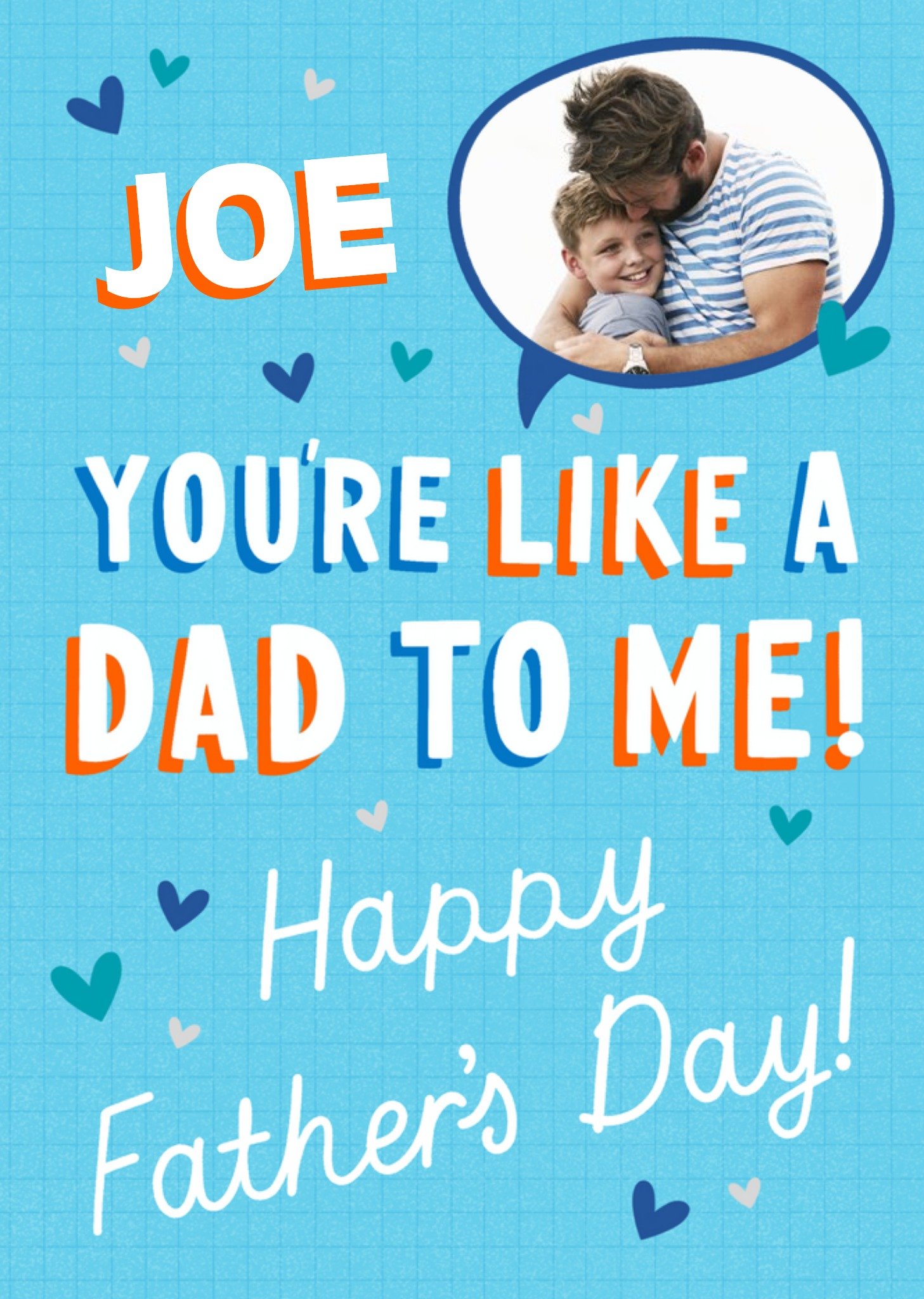 Cute Illustration You're Like A Dad Photo Upload Father's Day Card Ecard