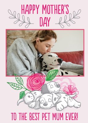 Disney 101 Dalmatians Happy Mothers Day To The Best Pet Mum Ever Photo Upload Card