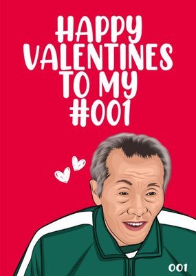 Illustration Of An Old Man From The Popular Korean Survival Drama Valentine's Day Card