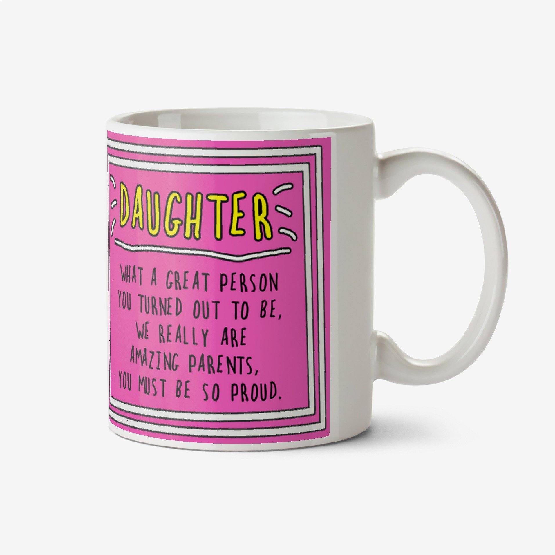 Funny Sentiment Daughter Photo Upload Mug By Go La La Ceramic Mug