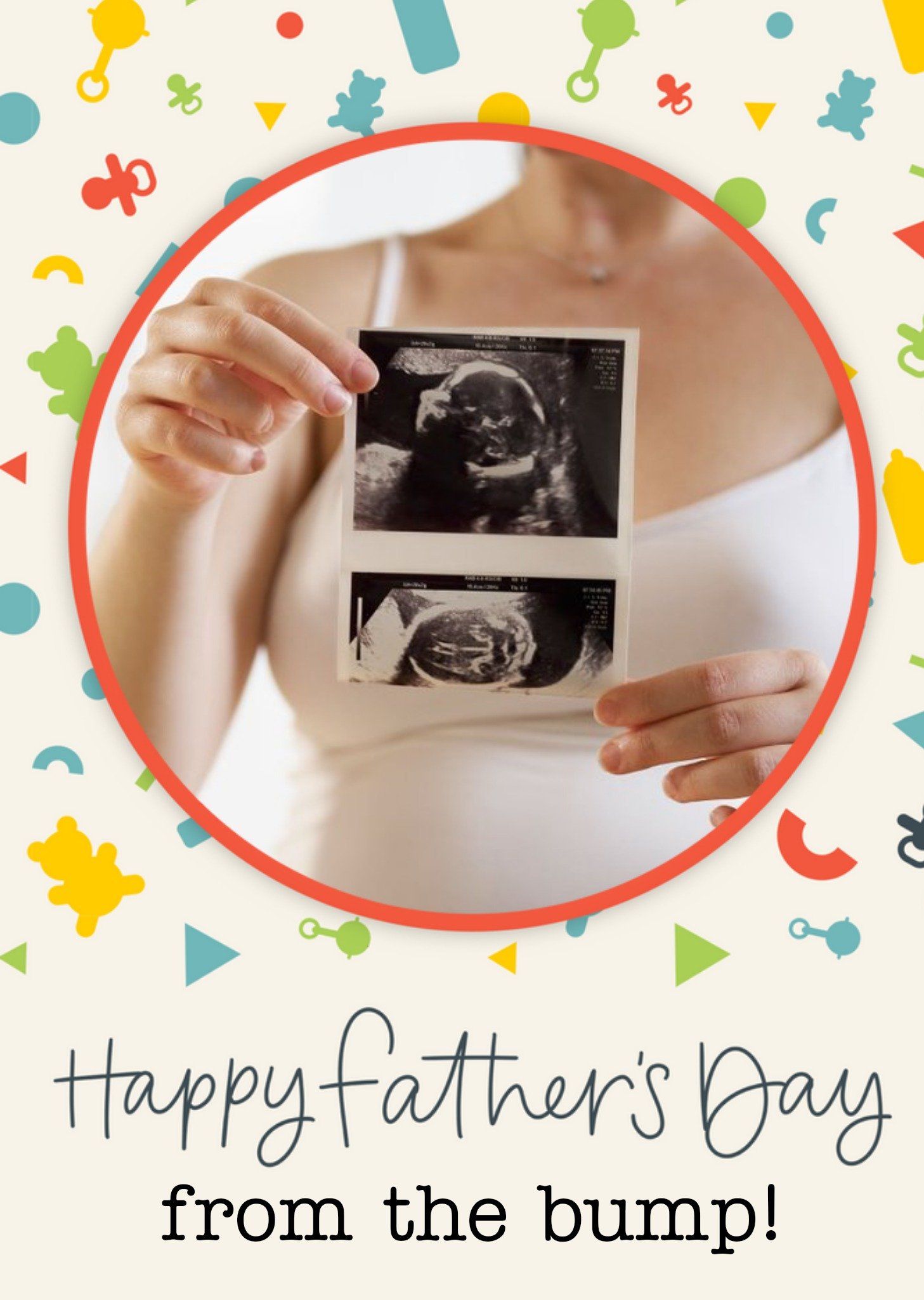 Happy Fathers Day From The Bump Photo Upload Card Ecard