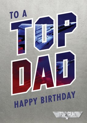 Top Gun Top Dad Birthday Card