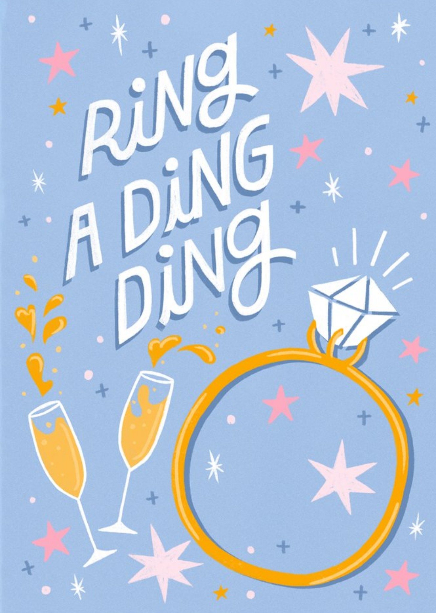 Cardy Club Ring A Ding Ding Engagement Card