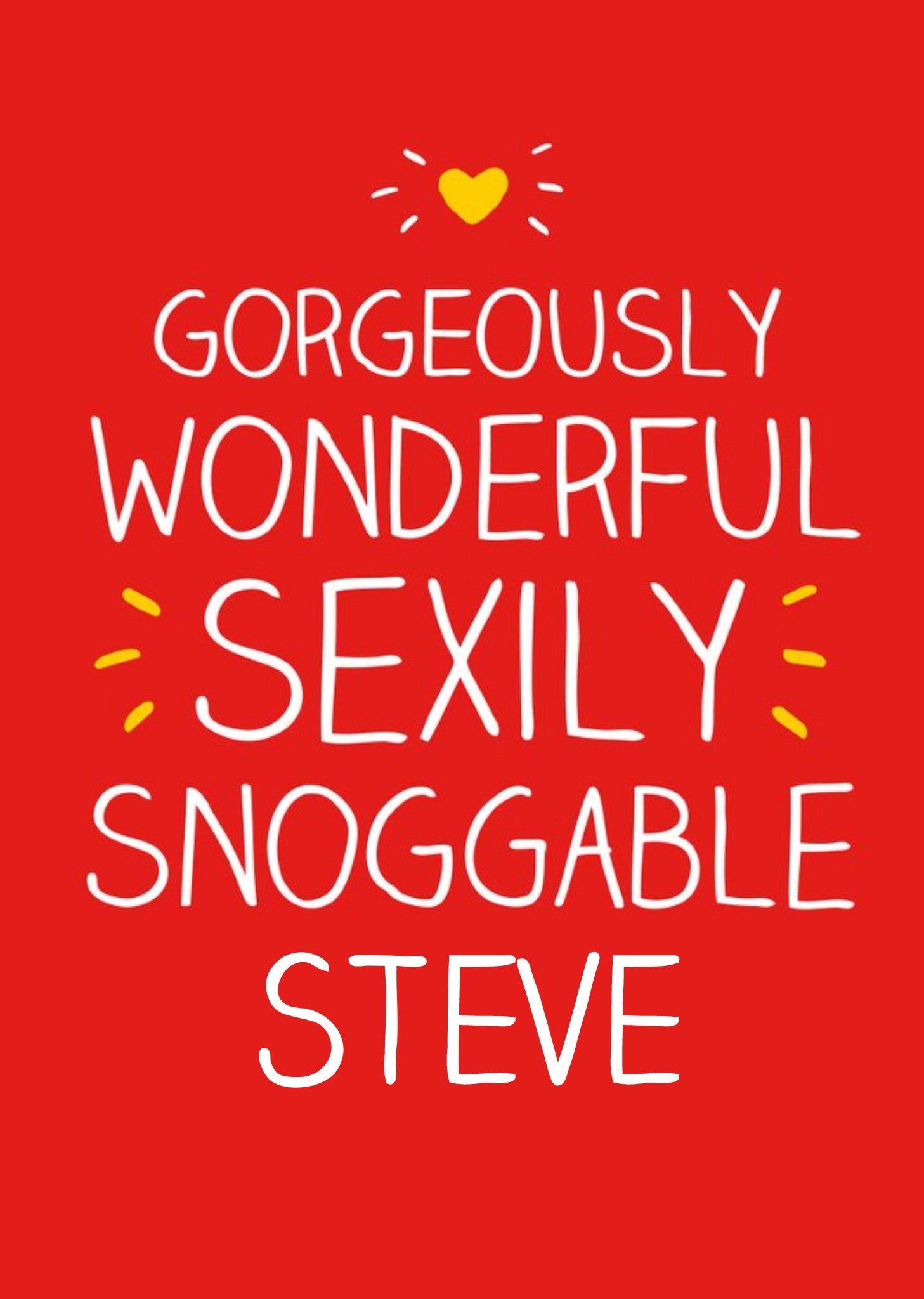 Happy Jackson Sexily Snoggable Personalised Card Ecard