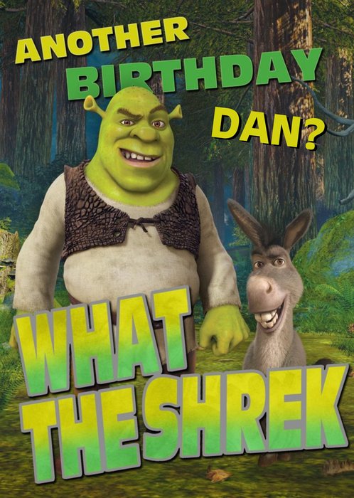 What The Shrek Birthday Card