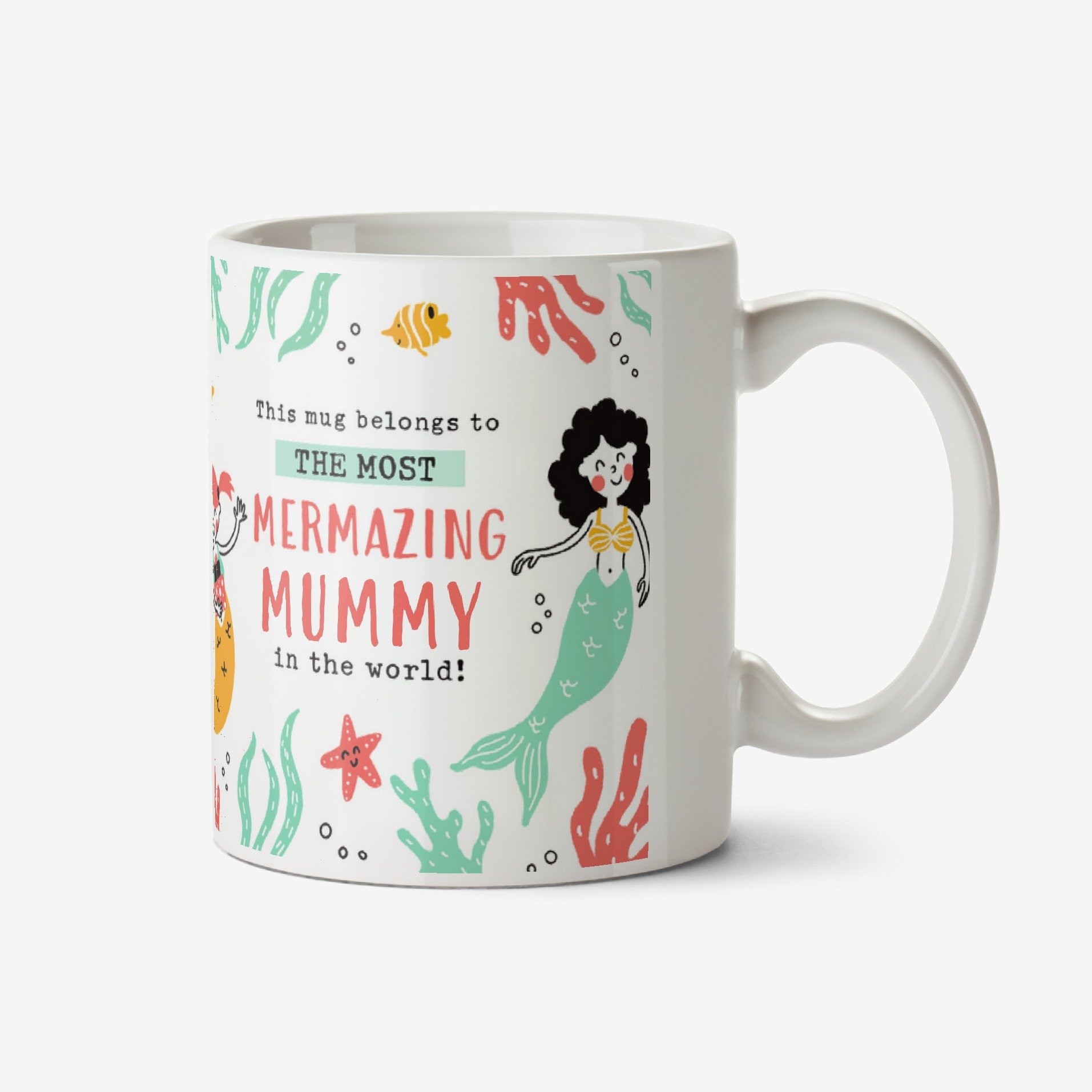 Bright Illustrated The Most Mermazing Mummy In The World Photo Upload Mug Ceramic Mug