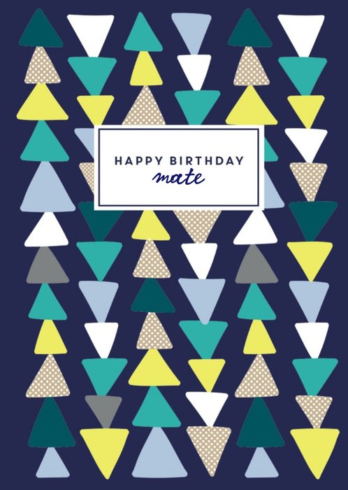 Shake It Up Triangle Pattern Personalised Card