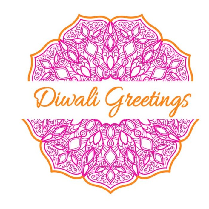 Roshah Designs Illustrated Mandala Diwali Card