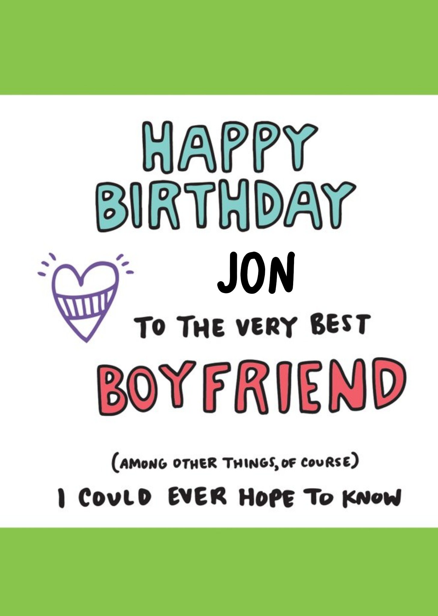 Very Best Boyfriend Birthday Card Ecard