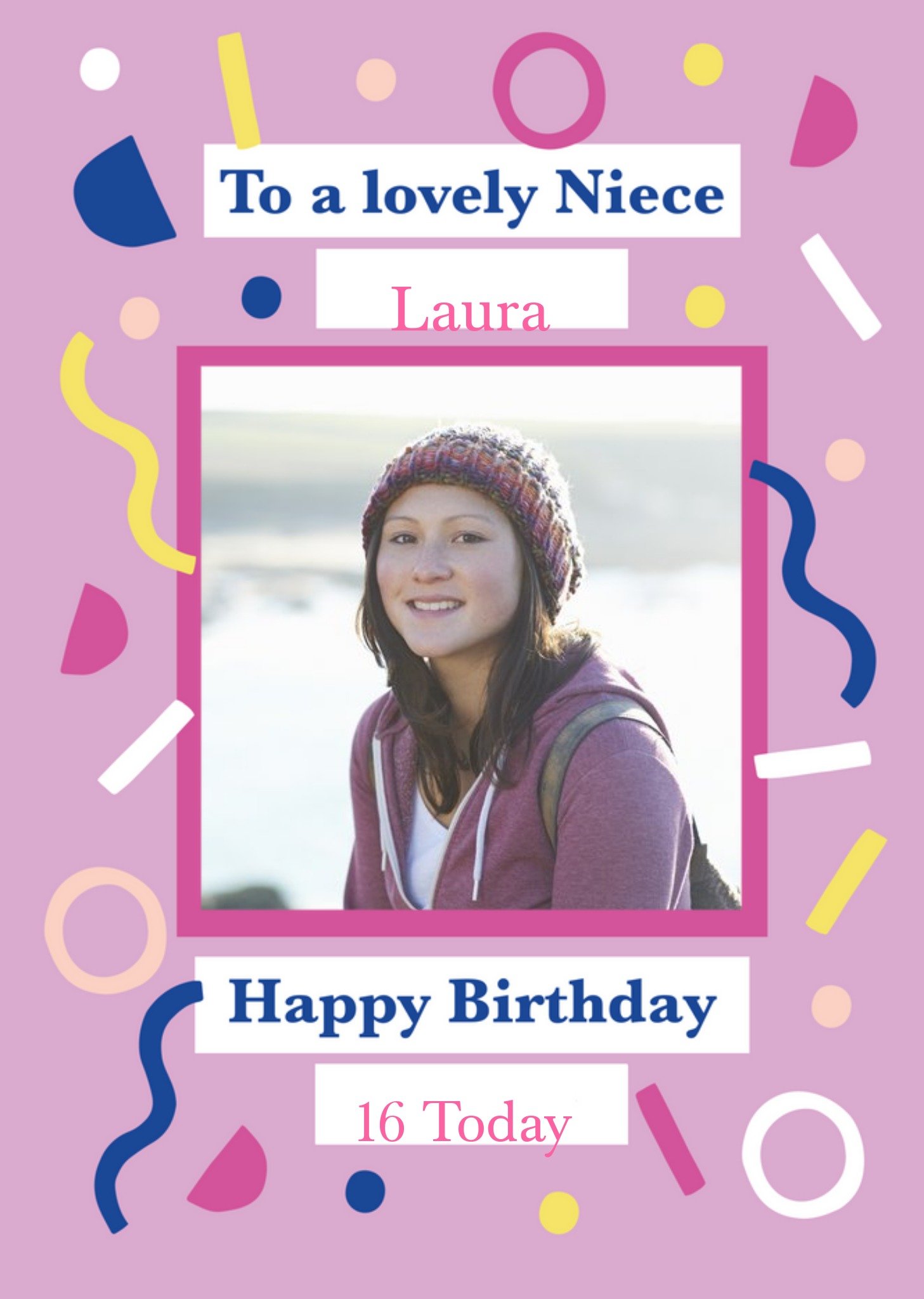 Moonpig Helen Butler Photo Upload Fun Niece Birthday Card Ecard