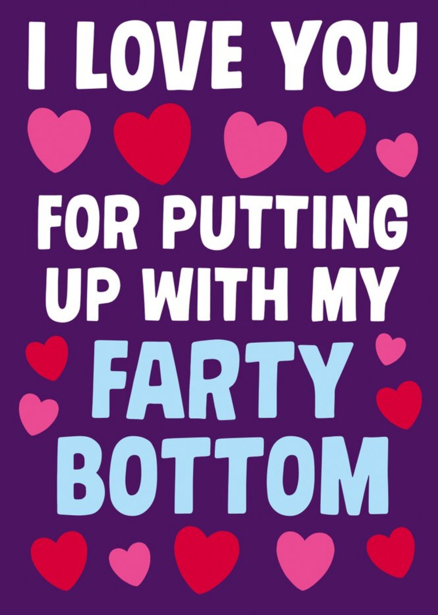 Moonpig Dean Morris Farty Bottom Funny Anniversary Card, Large
