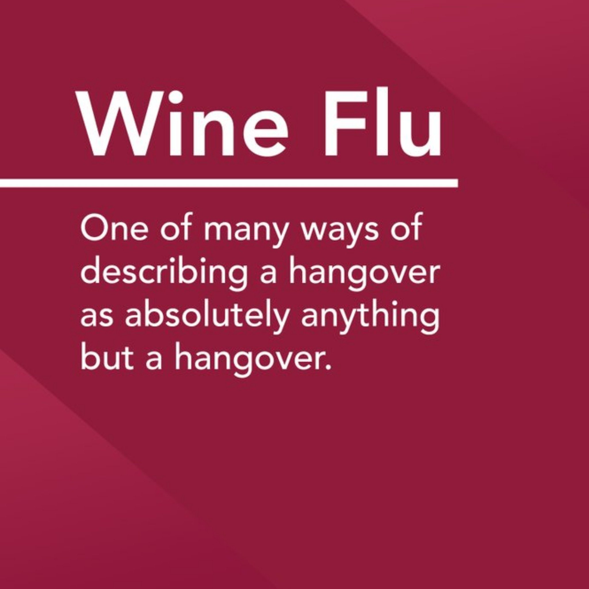 Alternative Type Wine Flu Definition Card, Square