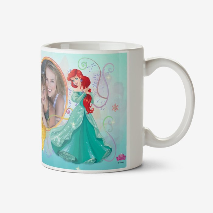 Disney Princess Collection Blue Photo Upload Mug