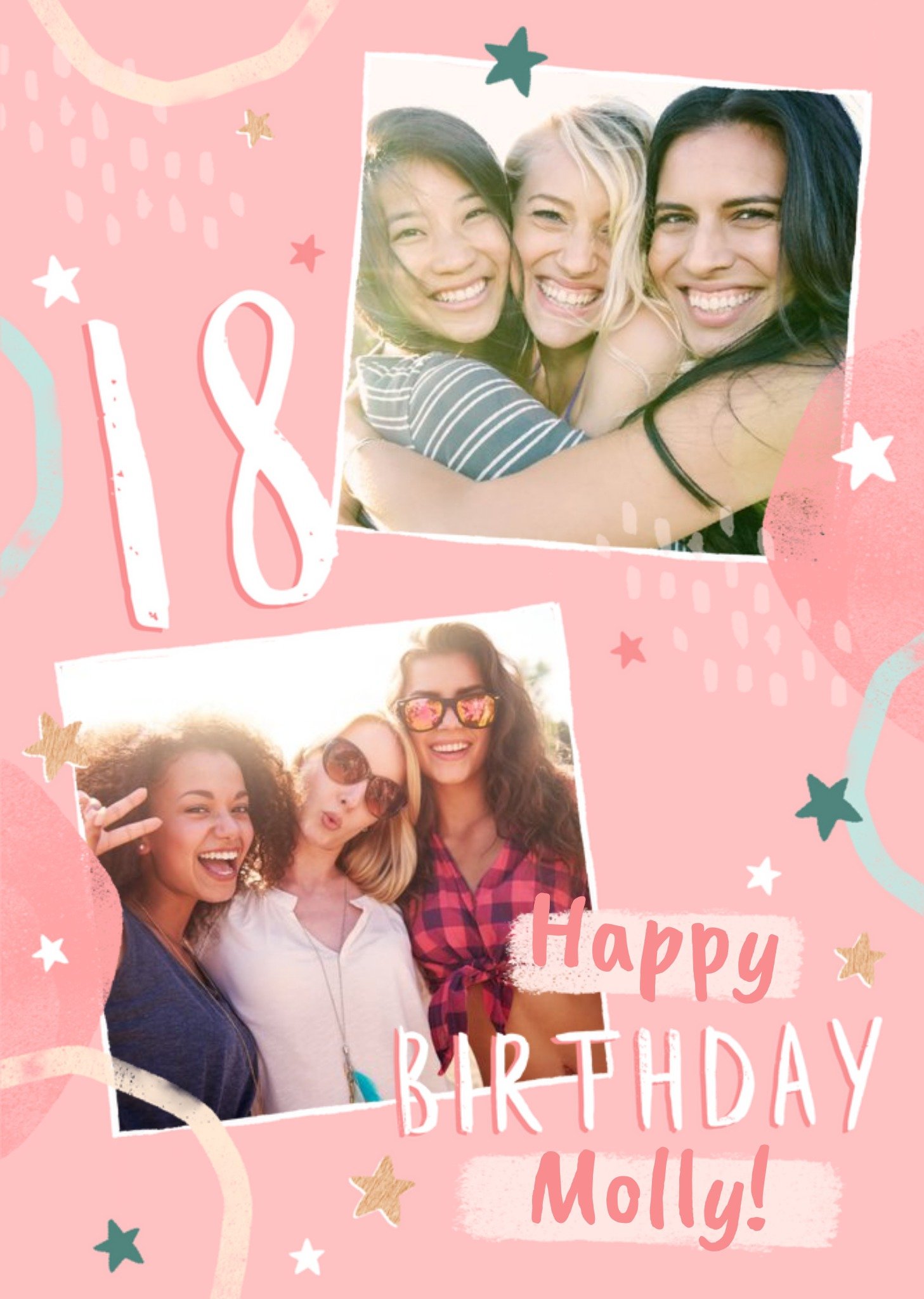 18th Birthday Friend Photo Upload Card Ecard