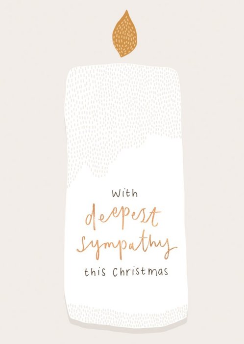 With Deepest Sympathy This Christmas Card