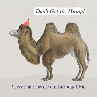 Natural History Museum Birthday Apology Card