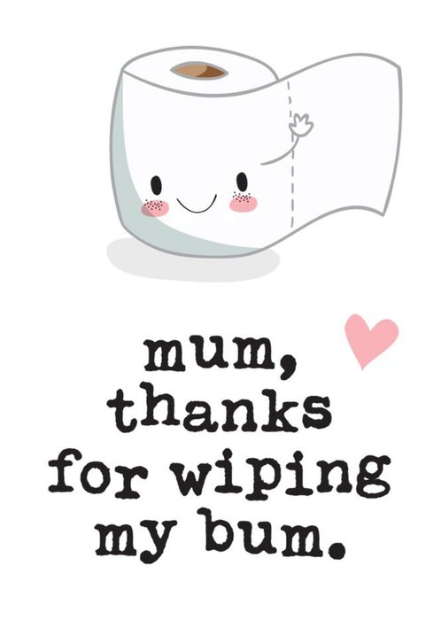 Mrs Best Illustration Toilet Roll Mother's Day Card