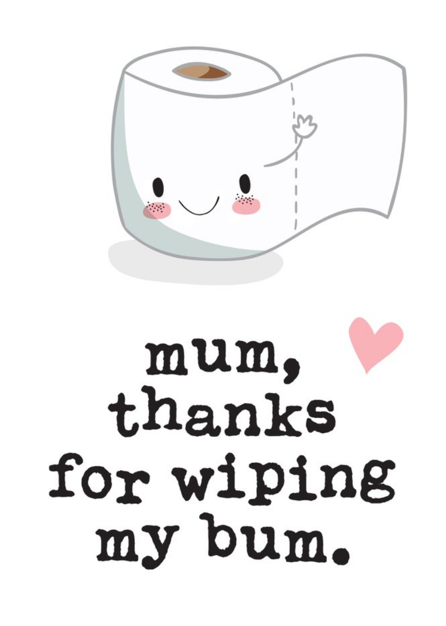 Mrs Best Illustration Toilet Roll Mother's Day Card