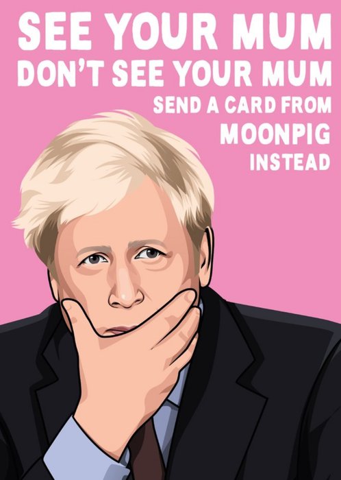 Covid Funny Send A Card From Moonpig Instead Card