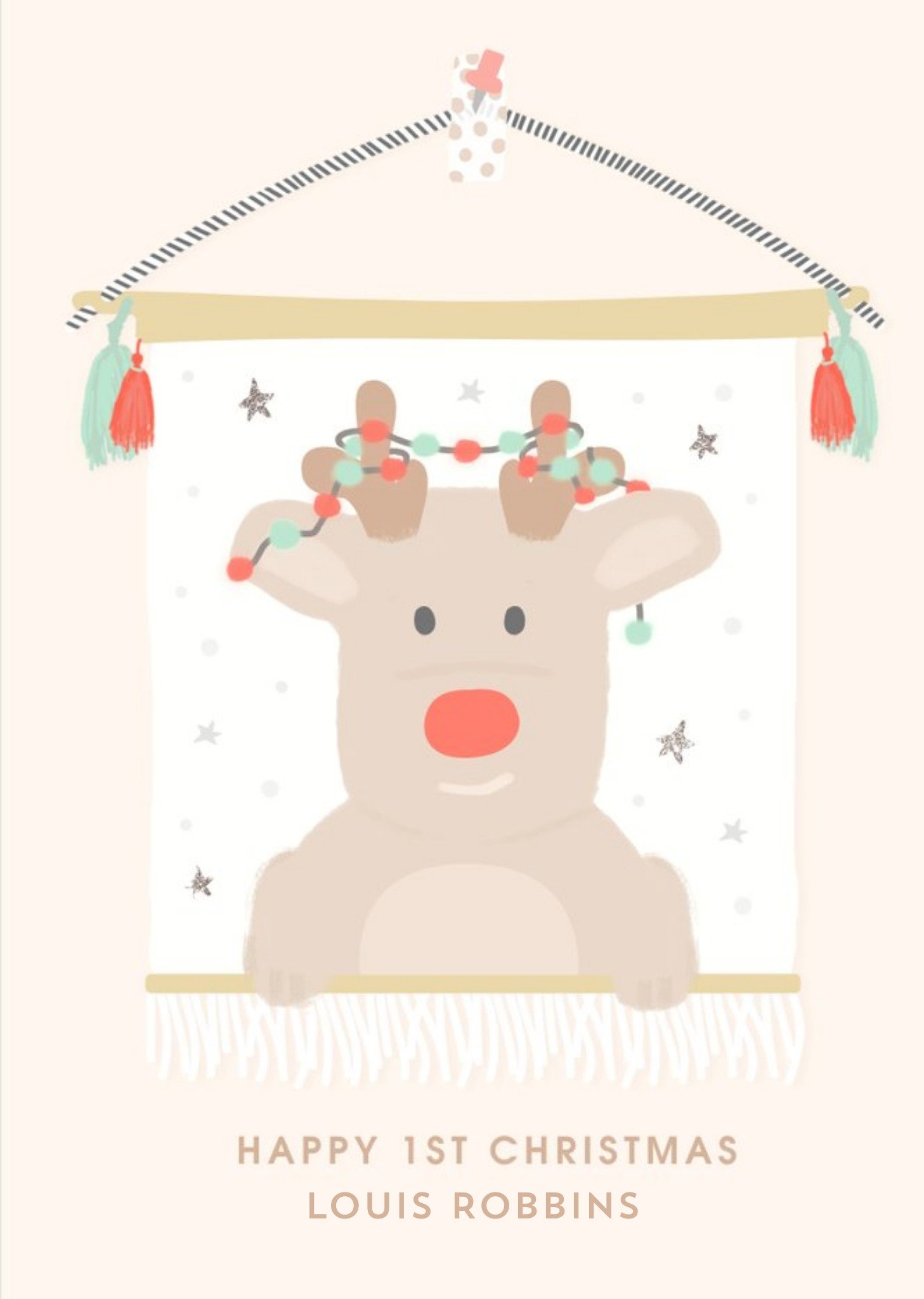 Moonpig Cute Babies First Christmas Card Ecard