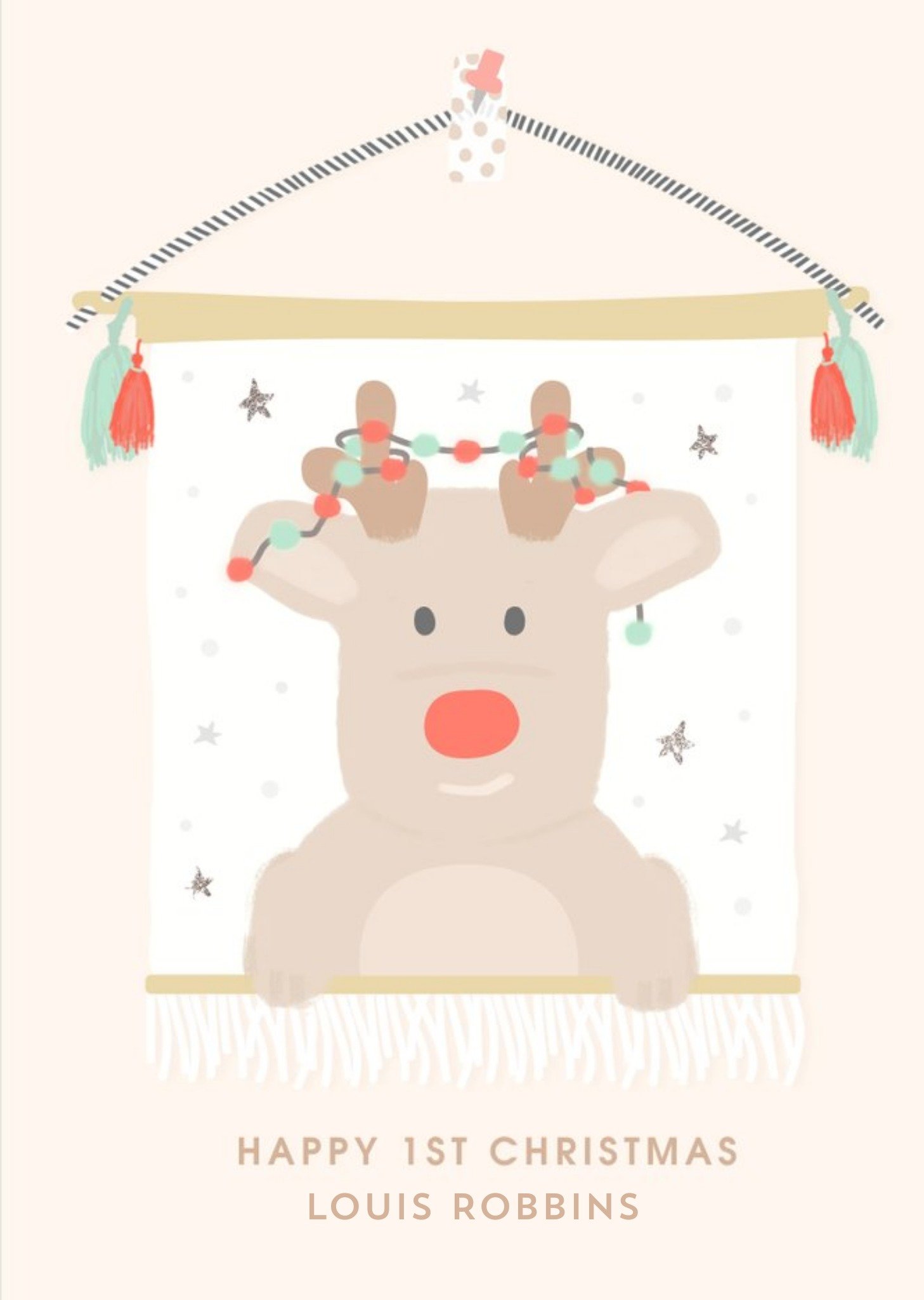 Cute Babies First Christmas Card Ecard