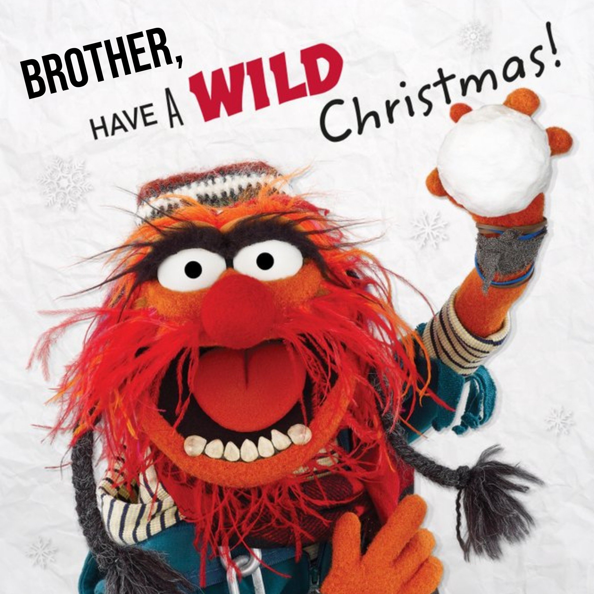 Other The Muppets Personalised Have A Wild Christmas Card, Square