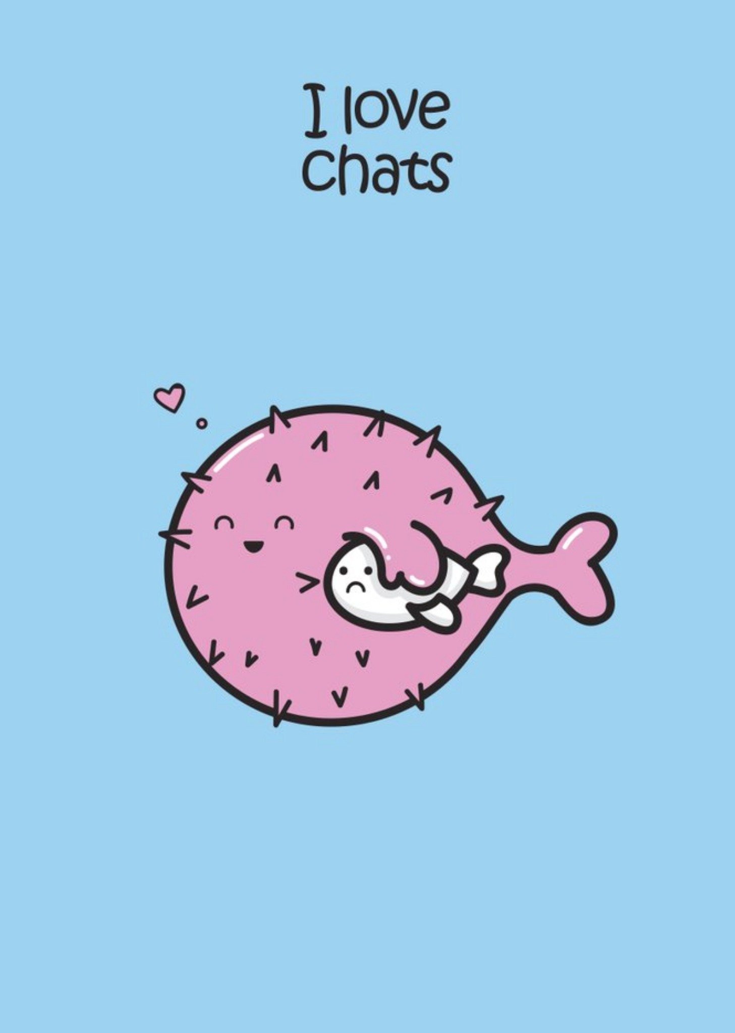 I Love Chats Fishie Card Ecard