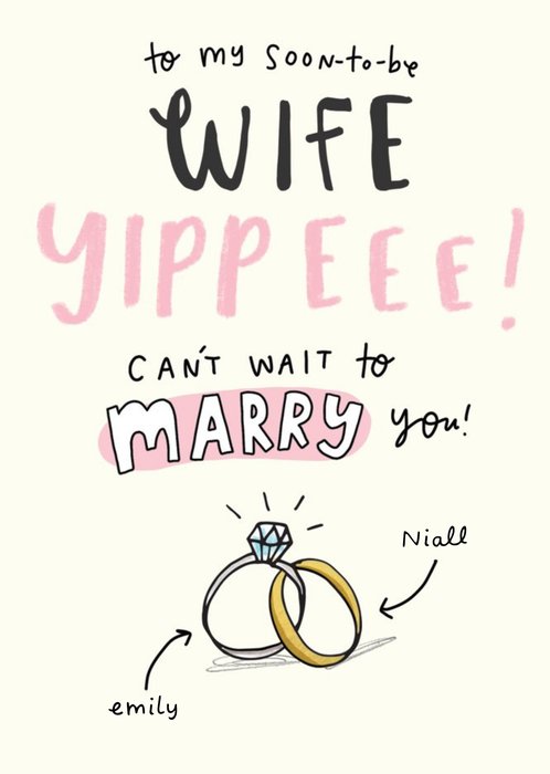 The Happy NewsTo My Soon To Be Wife Wedding Day Card