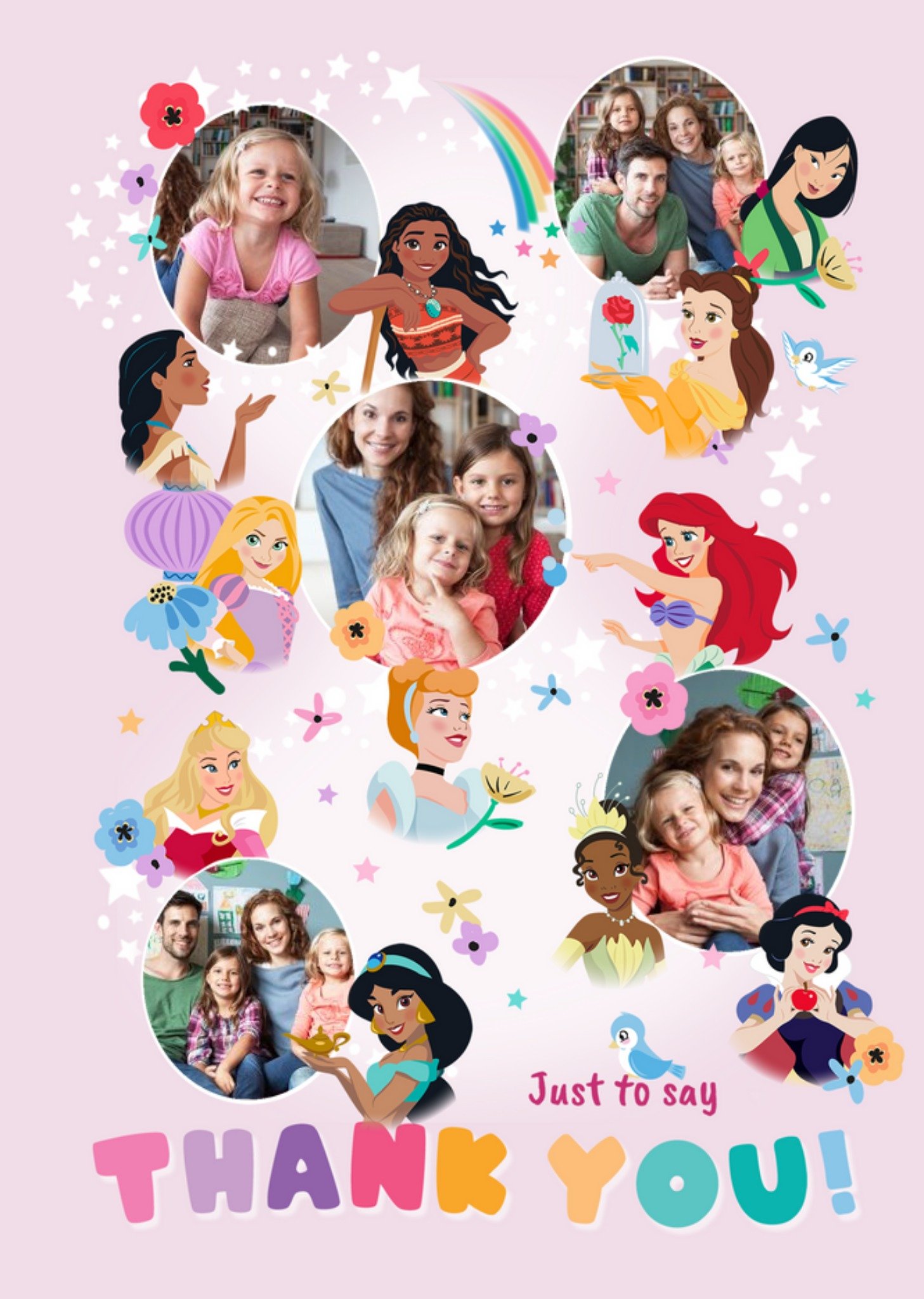 Princess 5 Photo Upload Thank You Card From Disney Ecard