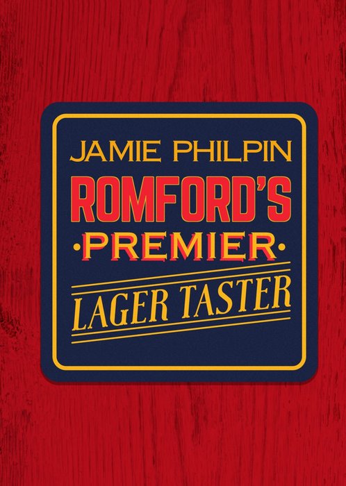 Down the Local - Beer Mats - Premier, Lager taster