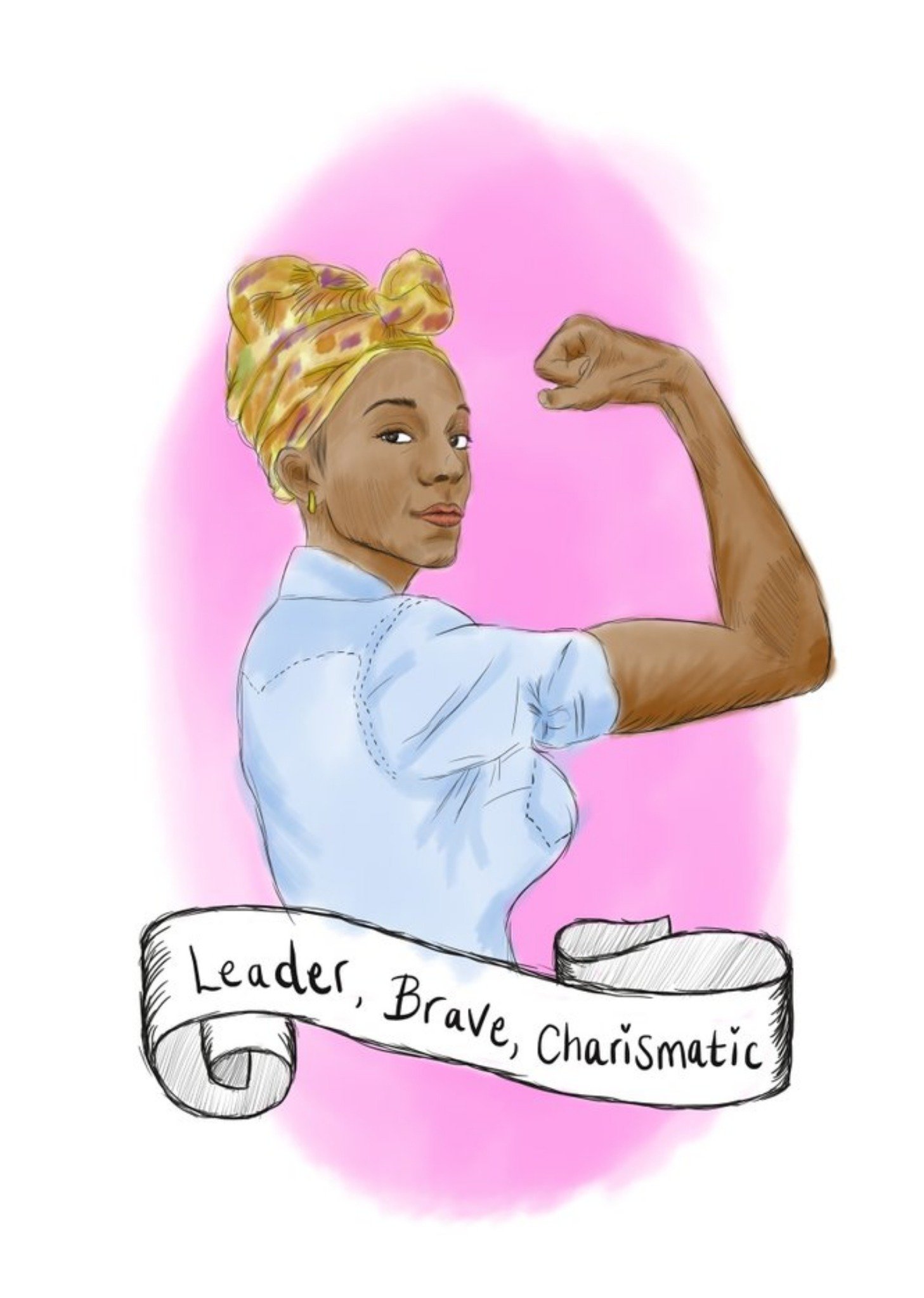 Other Kitsch Noir Woman Leader Brave Charismatic Card Ecard