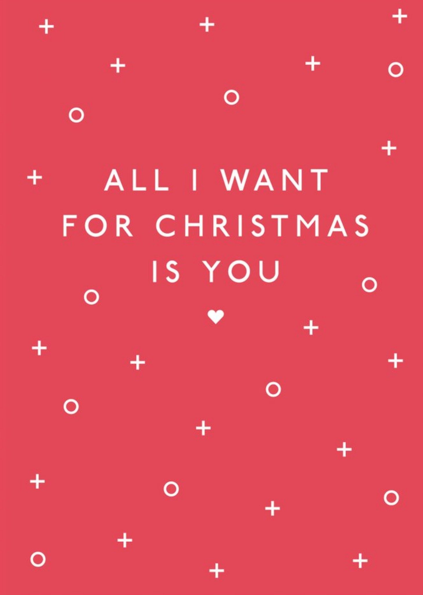 Sadler Jones All I Want For Christmas Is You Snowflakes Card Ecard