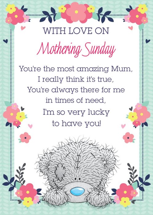 Mother's Day Card - Tatty Teddy Verse Card | Moonpig