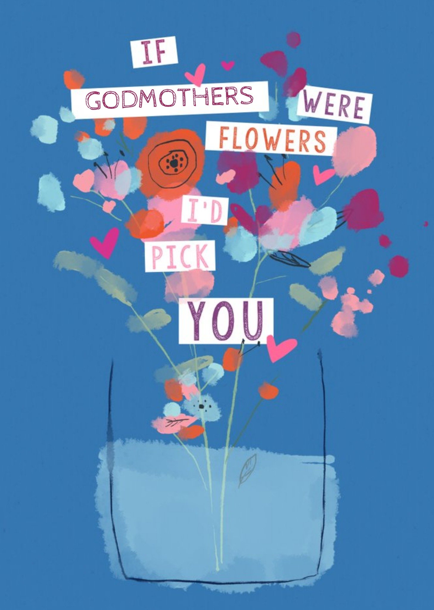 Moonpig I Would Pick You Godmother Mother's Day Card, Large