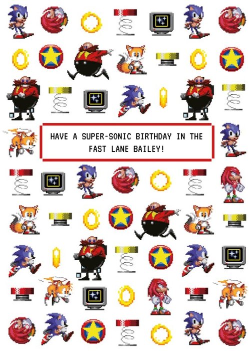 Super sonic pixel art