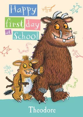 The Gruffalo's Child First Day At School Card