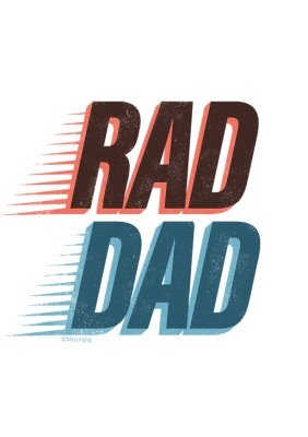 Rad Dad Typographic T-shirt