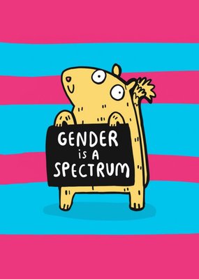 Gender Is A Spectrum Cute Gerbil Card