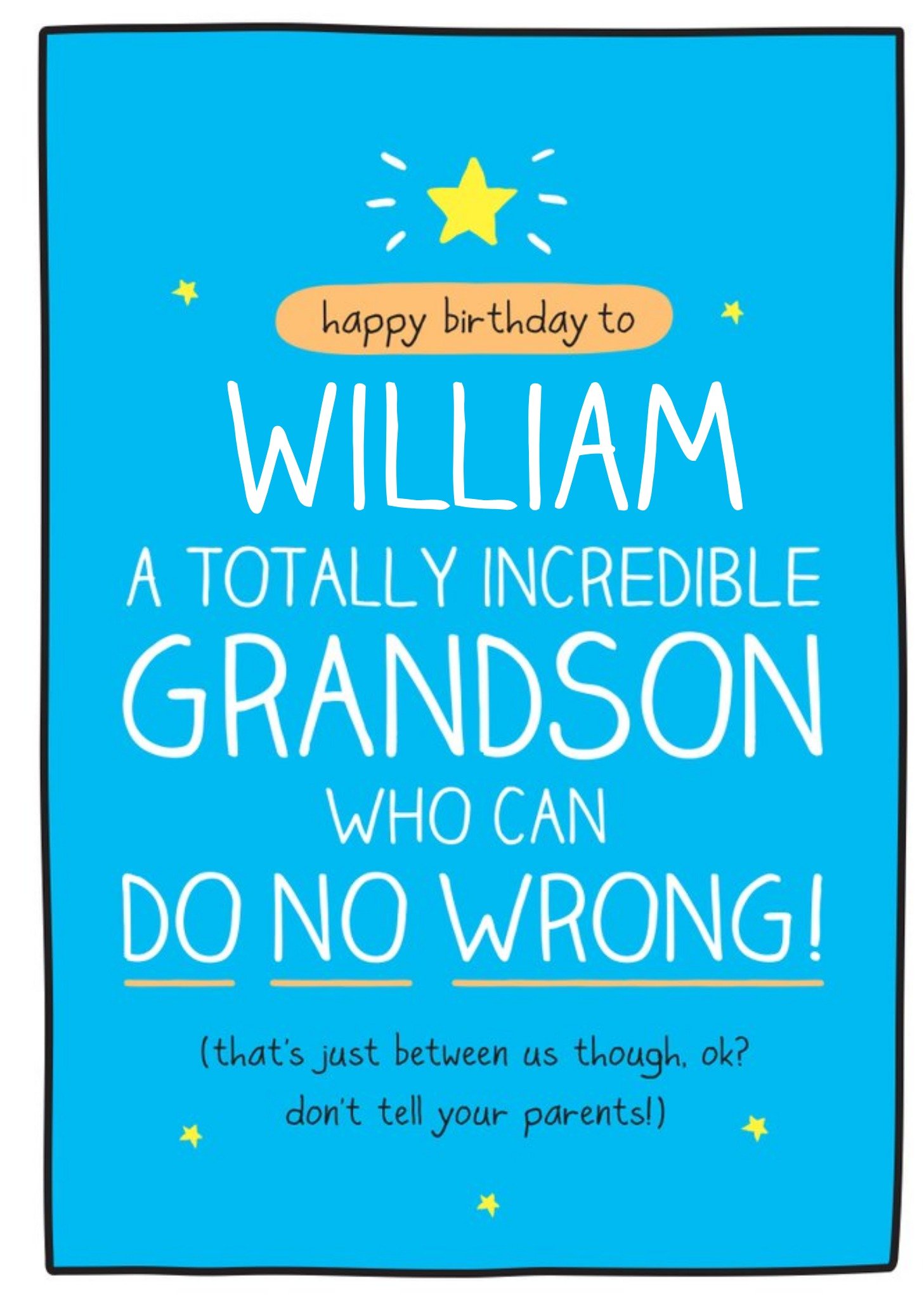 Happy Jackson Happy Birthday Card - A Totally Incredible Grandson Ecard