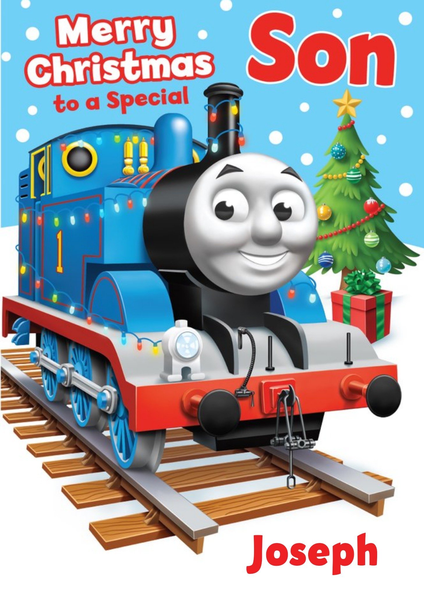 Thomas & Friends Thomas And Friends To A Special Son Christmas Card, Large