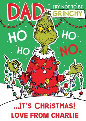 The Grinch Dr.Seuss It's Christmas Time Card!